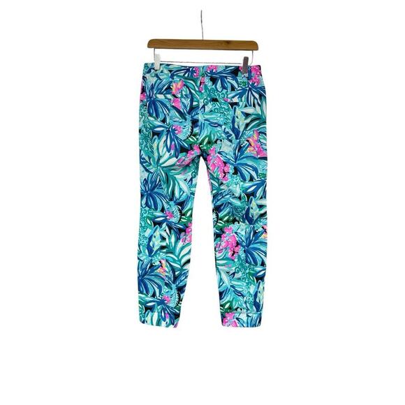 Lilly Pulitzer Kelly Skinny Ankle Pant Maldives Green Hype It Up Women's Size 4 - Picture 3 of 7
